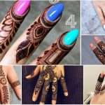 Finger mehndi design backside