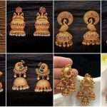 Gold bridal jhumka design