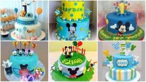 Baby boy’s birthday cake design
