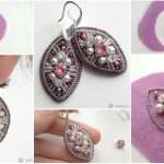 We embroidered earrings "Icicles"- step by step