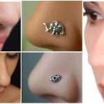 Silver oxidised nose pin