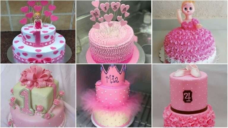 Baby girl’s birthday cake designs