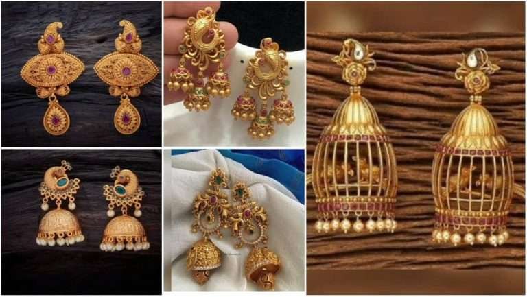 Latest gold earrings designs