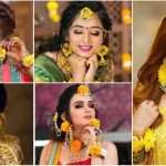 Haldi ceremoni floral jewellery