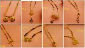 Latest traditional gold mangalsutra designs with weight