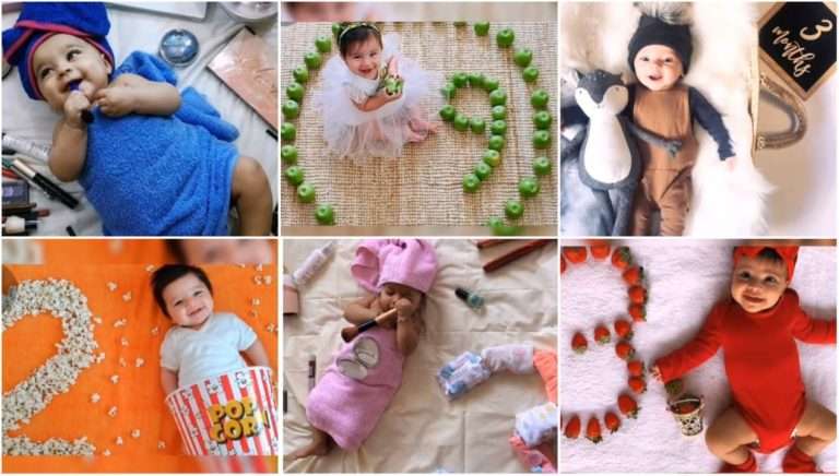 Baby photos ideas at home
