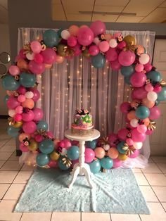 Birthday celebration balloon decoration