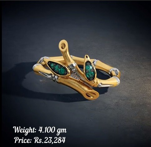 Latest Lightweight Gold and Gemstone finger Ring Designs