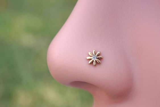 Simple nose pin ideas