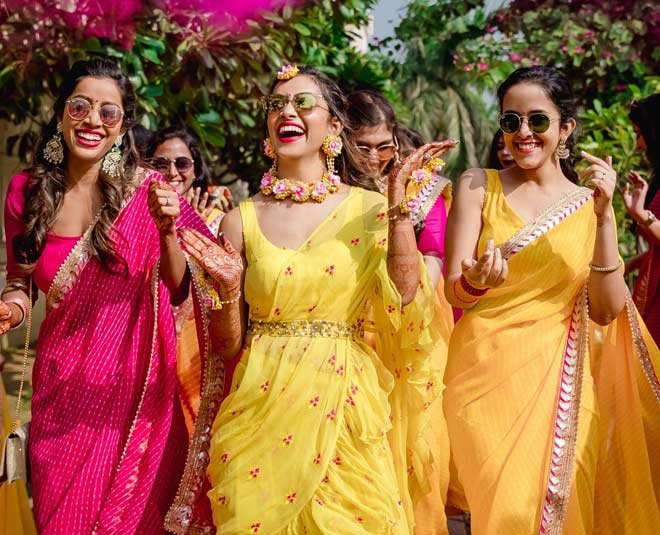 haldi ceremony poses for bride