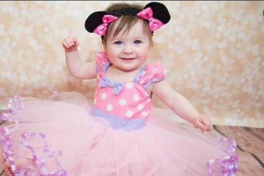 Pink dress for baby girls