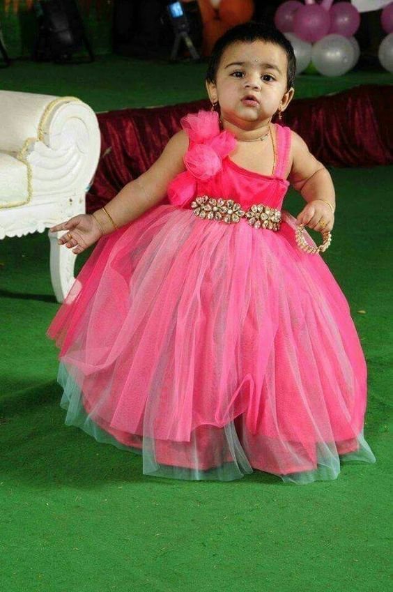 Pink dress for baby girls
