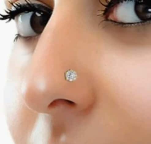 Simple nose pin ideas