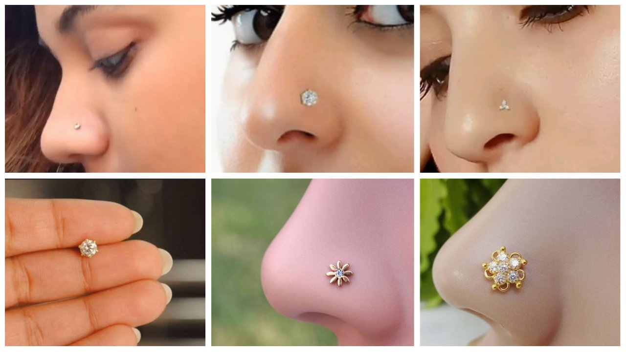 Simple nose pin ideas