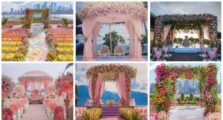 The most beautiful floral mandaps we’ve ever seen!