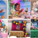 Baby moana party decoration