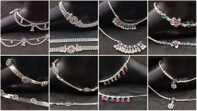 Simple bridal payal designs