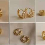 Gold hoop earrings designs