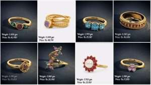 Latest lightweight gold and gemstone finger ring designs