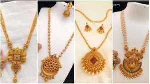 Gold necklace design with weight