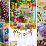 Birthday celebration balloon decoration