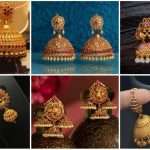 Antique gold jhumka design from www.vaibhavjewellers.com Later on, the new traditional gold jhumka design inlaid with precious and semi-precious stones started to gain popularity among modern women.