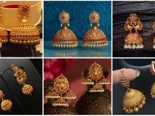 Antique gold jhumka design from www.vaibhavjewellers.com Later on, the new traditional gold jhumka design inlaid with precious and semi-precious stones started to gain popularity among modern women.