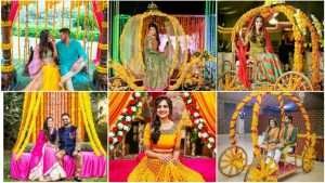 Mehndi ceremony seating option and ideas of brides