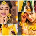 Haldi ceremony poses for bride