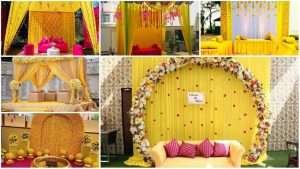 Haldi stage decoration ideas
