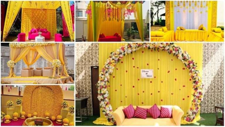 Haldi stage decoration ideas