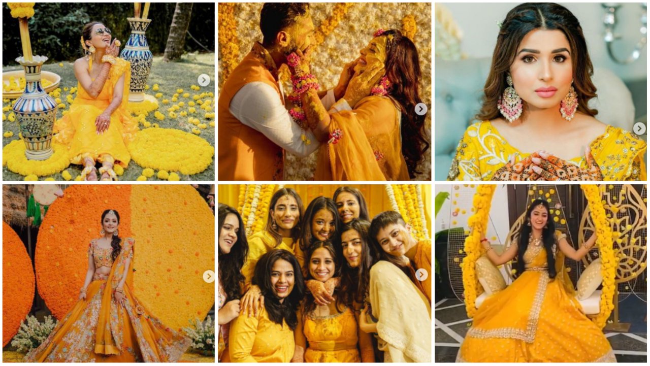 Stunning bridal outfit ideas for haldi ceremony