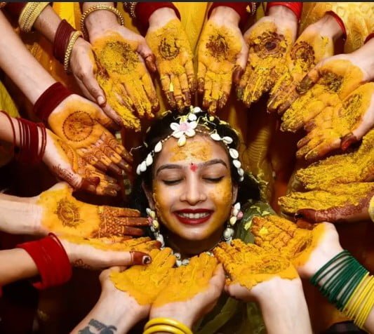 Haldi Photoshoot Ideas'