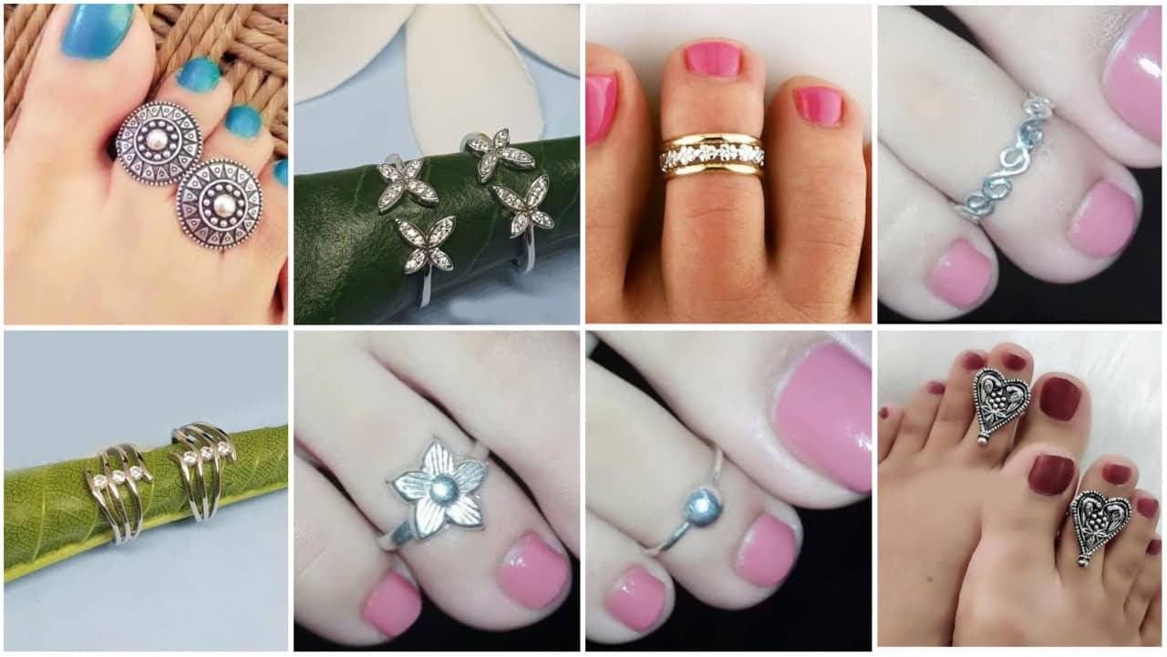 Silver toe ring designs