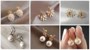 Stylish freshwater pearl earrings designs