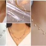 Simple pearl necklace design