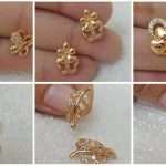 Simple light weight gold earring design