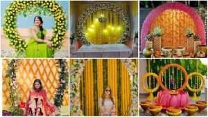 Haldi back drop design