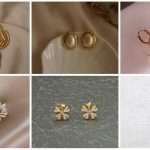 Gold earring designs for women