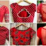 red blouse designs for stylish look