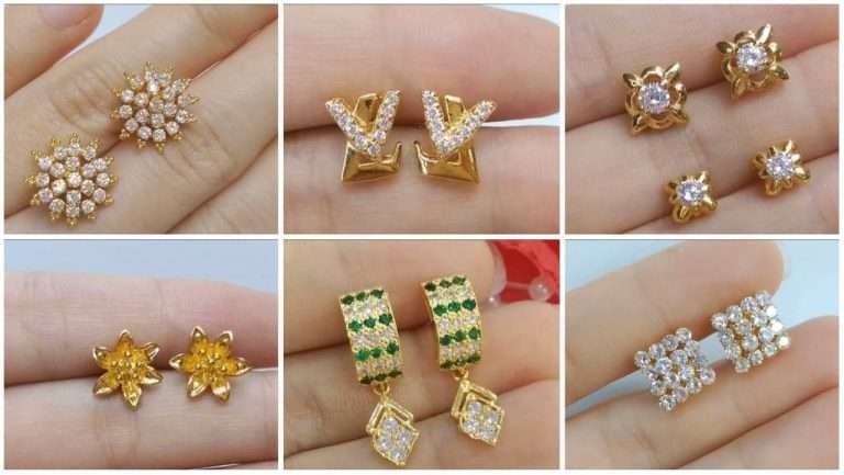 Small gold earrings designs