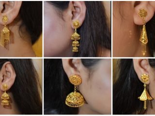 Gold jhumka earrings ideas in 2022