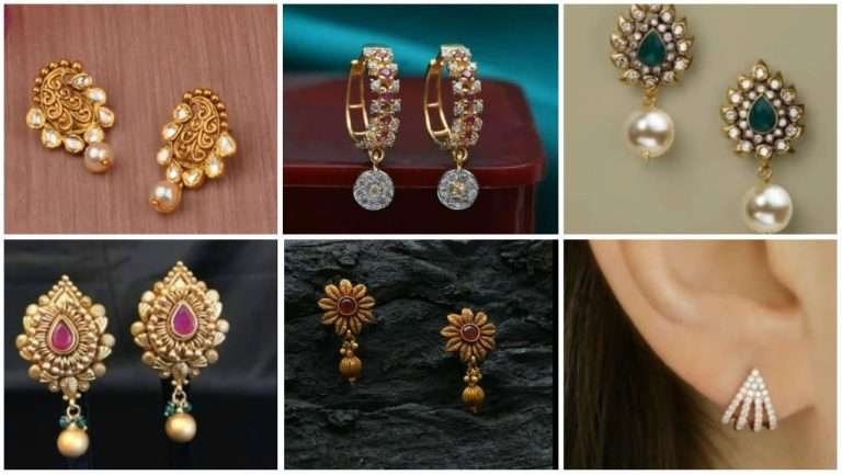 Latest light weight daily wear earrings