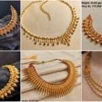 Latest gold short necklace designs