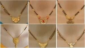 Latest gold and diamond mangalsutra designs
