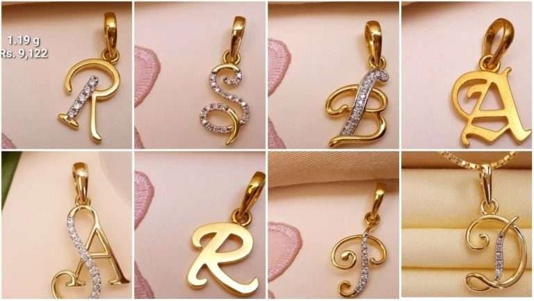 Alphabet pendent chain for girls
