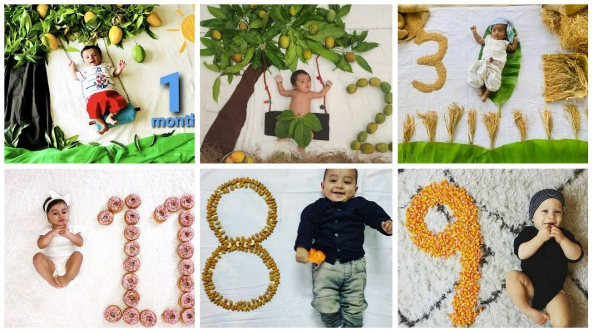 20 Creative monthly baby photo ideas