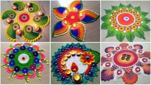 Very easy,quick and attractive special rangoli design