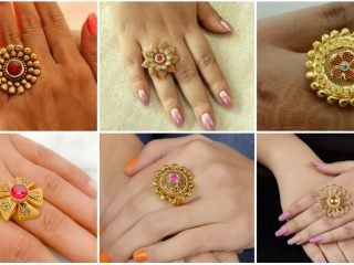 Traditional gold rings for girls