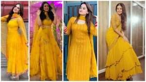 Haldi outfits ideas for bride in 2023